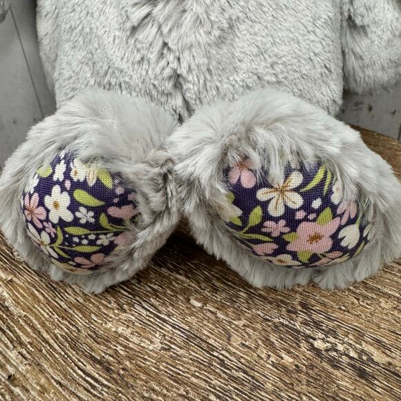 Jellycat Grey Bunny Bloom FAST SHIP NEW Jellycat Bashful Silver Bunny Bloom - Picture 5 of 9